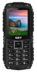 iGET Defender D10 Black - odolný telefon IP68, DualSIM, 2500 mAh, BT, powerbanka, svítilna