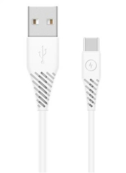 SWISSTEN kabel USB USB-C s konektorem 9mm 1,5m BÍLÁ