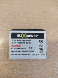 MaxPower baterie pro Sony Ericsson W910/380 Li-Ion 1100 mAh; 3.7V 