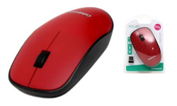 Omega mouse bezdrátová OM0420WR černo-červená 