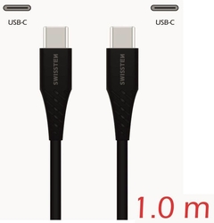 SWISSTEN kabel USB-C USB-C 1m 3A černá (vhodné do aut)