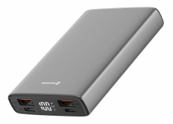 SWISSTEN ALUMINIUM BODY POWER BANK 10000 mAh POWER DELIVERY šedá