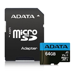 Adata/micro SDHC/64GB/100MBps/UHS-I U1 / Class 10/+ Adaptér