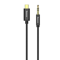 SWISSTEN audio kabel USB-C Jack 3,5mm textilní 1,5m černý