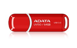 ADATA UV150/64GB/100MBps/USB 3.0/USB-A/Červená