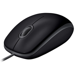 Logitech B110 Silent/Kancelářská/Optická/1 000 DPI/Drátová USB/Černá