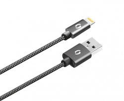 ALIGATOR PREMIUM 2A kabel, Lightning 50cm, černý