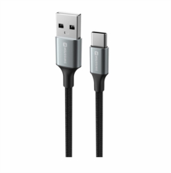 Datový kabel SWISSTEN Textile II USB / USB-C 1,5 m černý