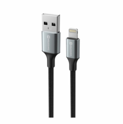 Datový Kabel SWISSTEN Textile II USB / Lightning 1,5 M černý
