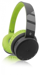 Aligator Bluetooth sluchátka AH02, FM, SD karta, černo/zelená