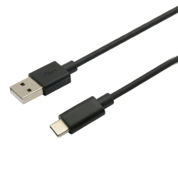 Kabel C-TECH USB 2.0 AM na Type-C kabel (AM/CM), 2m, černý