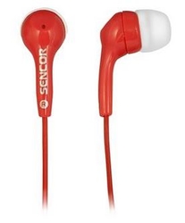 Sluchátka do uší Sencor SEP 120 červená