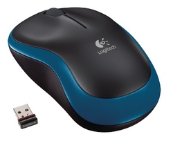 Logitech M185 nano/Kancelářská/Optická/Bezdrátová USB/Modrá