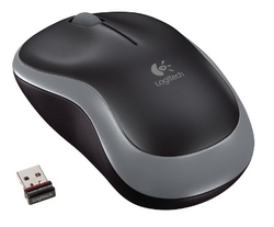 Logitech M185 nano/Kancelářská/Optická/1 000DPI/Bezdrátová USB/Šedá