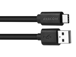 AVACOM datový a nabíjecí kabel USB - USB Type-C, 100cm, černá