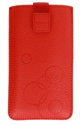 Pouzdro DEKO Samsung GALAXY NOTE, NOTE2, NOTE3 Neo, Xperia Z2 červené (5,2"; - 5,5")