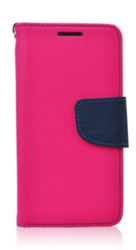 Pouzdro FANCY Diary Samsung Galaxy Xcover 3 (G388) barva růžová/modrá