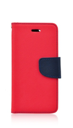 Pouzdro FANCY Diary Huawei Y7 barva červená