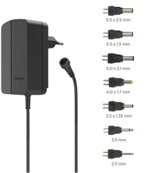 Hama univerzální síťový napájecí zdroj 9-24 V/1500 mA, nastavitelný, 7 konektorů