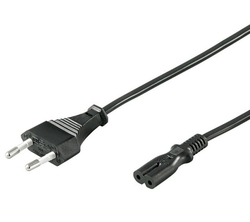 PremiumCord Kabel síťový 230V k magnetofonu 3m, černý