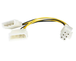 Redukce napájecí 5.25" Molex-6 pin pro graf.karty