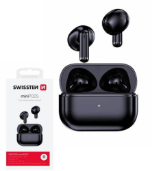 SWISSTEN miniPODS bluetooth TWS sluchátka černá