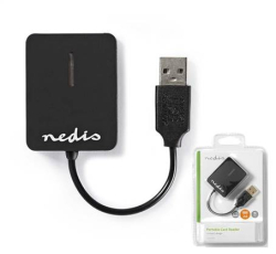 Nedis CRDRU2300BK čtečka karet ALL IN ONE travel černá