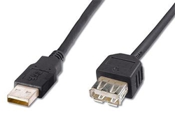 PremiumCord Kabel USB 2.0, A-B, 2m, černý