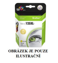 Kompatibilní inkoustová cartridge s: BROTHER LC125 Yellow s čipem (14ml)
