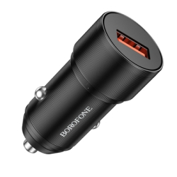 CL adaptér Borofone (BZ19A) 1x USB A, 18W, QC 3.0 black