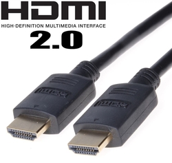 PremiumCord HDMI 2.0 High Speed+Ethernet, zlacené konektory, 5m