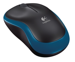 Logitech M185 nano/Kancelářská/Optická/Bezdrátová USB/Modrá