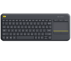 PROMO Logitech Wireless Touch Keyboard K400 plus, USB,CZ/SK