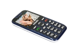 EVOLVEO EasyPhone XD, mobilní telefon pro seniory s nabíjecím stojánkem (modrá barva)