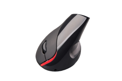 C-TECH Myš VEM-07/Vertikální/Optická/Pro praváky/1 600 DPI/Bezdrátová USB/Černá