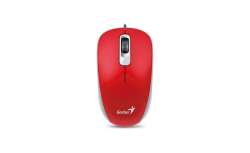 GENIUS DX-110/Kancelářská/Optická/1 000 DPI/Drátová USB/Červená