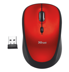 myš TRUST Yvi Wireless Mouse - red