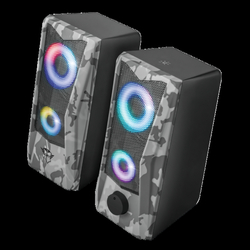 TRUST GXT 606 JAVV RGB/Stereo/12W/Červená-šedá