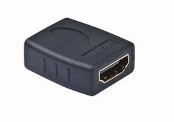 Kab. redukce HDMI-HDMI F/F,zlacené kontakty, černá