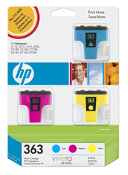 HP 363 - 3 ink pack, CB333EE