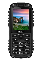 iGET Defender D10 Black - odolný telefon IP68, DualSIM, 2500 mAh, BT, powerbanka, svítilna
