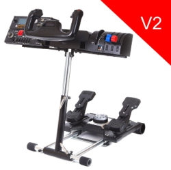 Wheel Stand Pro DELUXE V2, stojan na joystick a pedály Saitek Pro Rudder, Pro Flight Yoke 