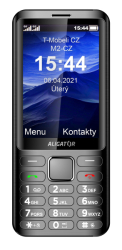 ALIGATOR D950 Dual sim antracit - POUŽITÉ, ZÁRUKA 1 ROK, NA KAPACITU BATERIE 1 MĚSÍC