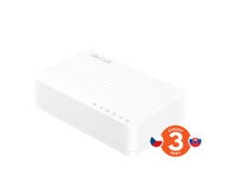 Tenda S105 5 x 10/100 Mb/s Mini Eco Switch, Desktop, Auto MDI/MDIX, do 1,5 Watt, fanless