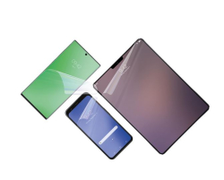 Univerzální ochranná folie FIXED Screen Protector pro displeje do 12" 250x185 mm, čirá