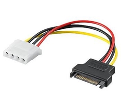 PremiumCord Napájecí redukce Molex 5.25" F - S-ATA M