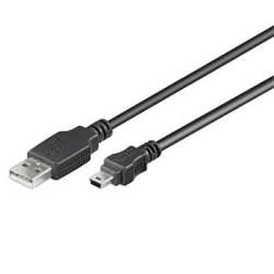 PremiumCord Kabel USB 2.0, A-B mini, 5pinů, 20cm