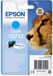 Epson Singlepack Cyan T0712 DURABrite Ultra Ink