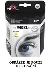 Kompatibilní inkoustová cartridge s: HP C4909AE Yellow č.940XL (28ml.)