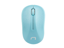 Natec optická myš TOUCAN/1600 DPI/Cestovní/Optická/Bezdrátová USB/Bílá-modrá